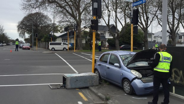 The accident happened at on the corner of Fitzgerald Ave and Gloucester St.