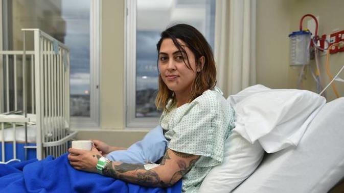 Recovering Dunedin mum Ashley Rolleston (29) is on the mend after her and her young daughter were involved in an accident in York Pl on Wednesday morning. Photo / Otago Daily Times