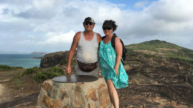 Graham Lawson and partner Christina Jarden holidaying in Australia's far north. (Photo / Helen Nugent)