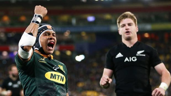 The Springboks celebrate. Photo / Getty
