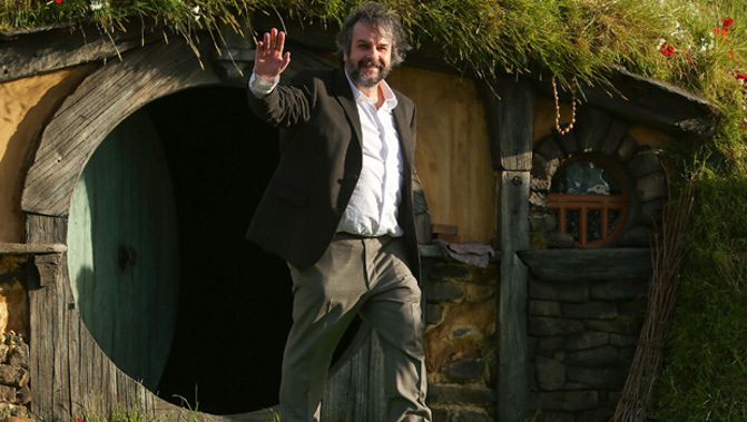 Peter Jackson on the set of Hobbiton in Matamata. (Photo / Getty Images)