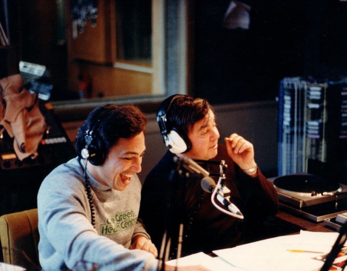 Merv Smith is seen here with fellow ZB host Mark Bennett.