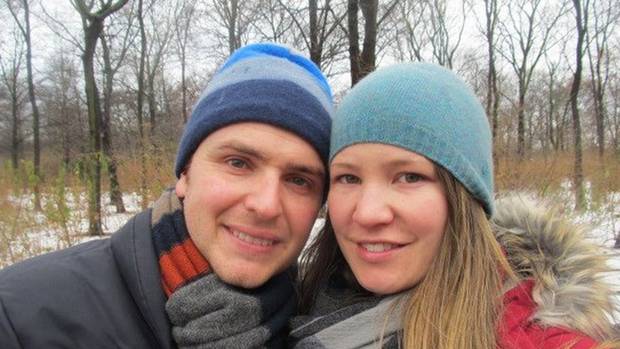 A trial into the death of New Zealand lawyer Jacob Marx who was killed by a falling shop sign in London will begin today in the English capital. Pictured here with partner Natalie Chung. Photo / Facebook