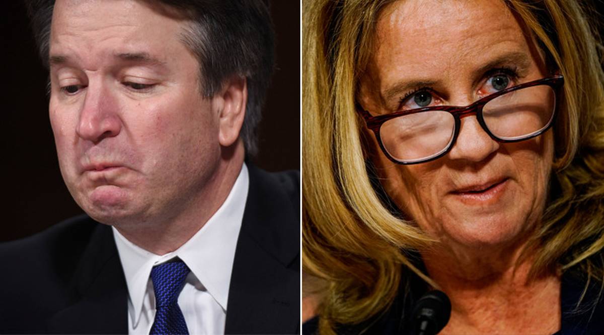 Christine Ford and  Judge Kavanaugh.
