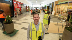 Tauranga Crossing chief executive Steve Lewis in front of the first stage of the enclosed mall the day before it opens. Photo / George Novak