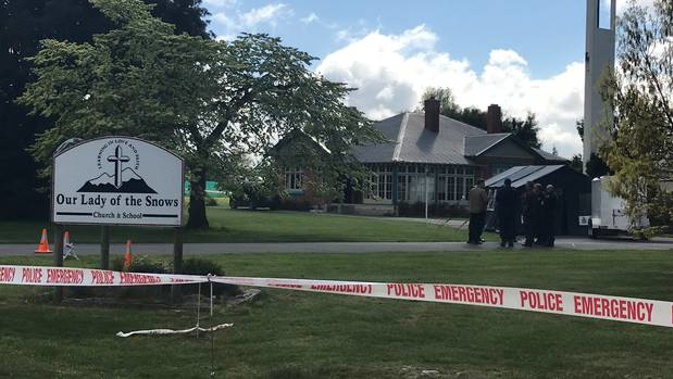 The property where Hollie Kereru died borders the Our Lady of the Snows School and Our Lady of the Snows Church. (Photo / NZ Herald)