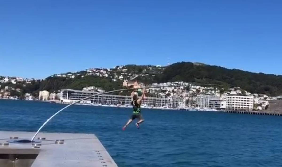 Salvage crews have been called in to retrieve the thin structure from the bottom of the ocean. Photo / Supplied