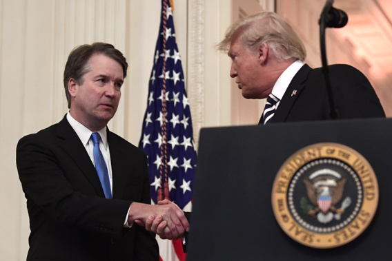 Donald Trump has taken another swing at the Democrats and the controversy surrounding Kavanaugh's confirmation. (Photo / AP)