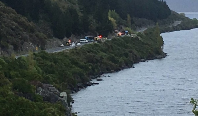 40 people are believed to be on the bus. (Photo / NZ Herald)