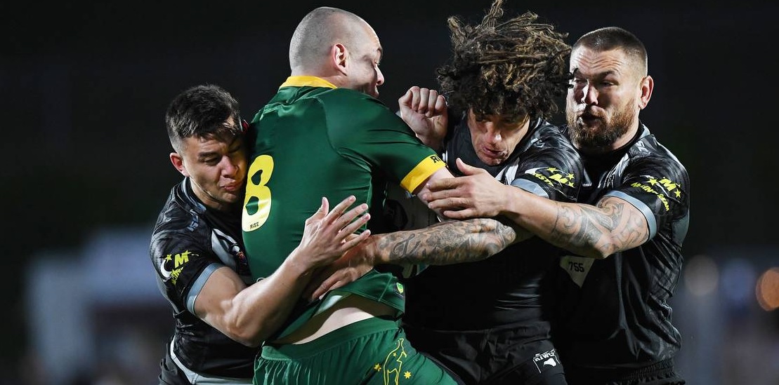 The Kangaroos were bested by the Kiwis in a stunning victory last night. (Photo / Getty)
