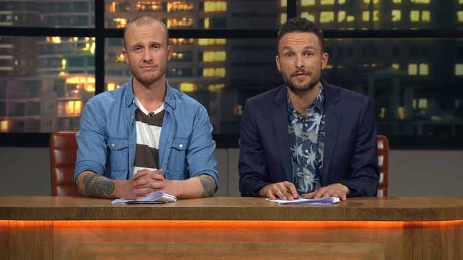 Jono and Ben announced their show was coming to an end during Thursday night's episode. (Photo / Mediaworks)