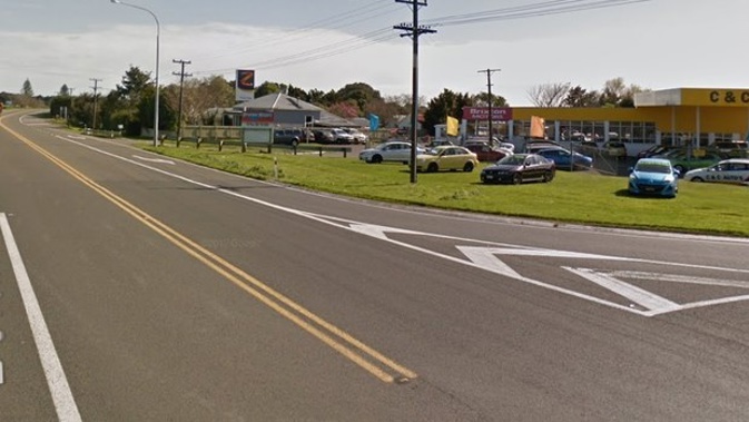 Two people died in the crash on State Highway 3/Devon Rd near Waitara. (Image / Google)