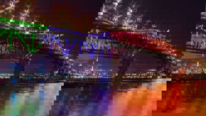 The bridge was meant to be solar powered. (Photo / NZ Herald)