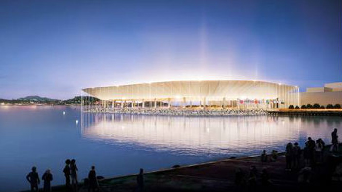 Artist's impression of the proposed Auckland Waterfront Stadium. Photo / Supplied