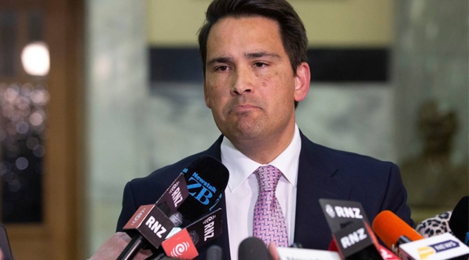 Simon Bridges and the National Party rallied against the 'Waka Jumping' Bill. (Photo / NZ Herald)