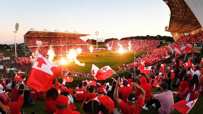 General view of Mt Smart ahead of the test between Tonga and Australia. Photosport