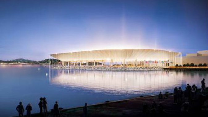 Developers have released proposals for a new sunken stadium in Auckland's waterfront. (Photo / Supplied)