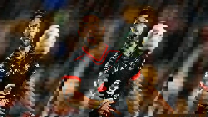 Shaun Johnson of the Warriors in action during the round 24 NRL match between the New Zealand Warriors and the Penrith Panthers. Photo / Photosport.co.nz