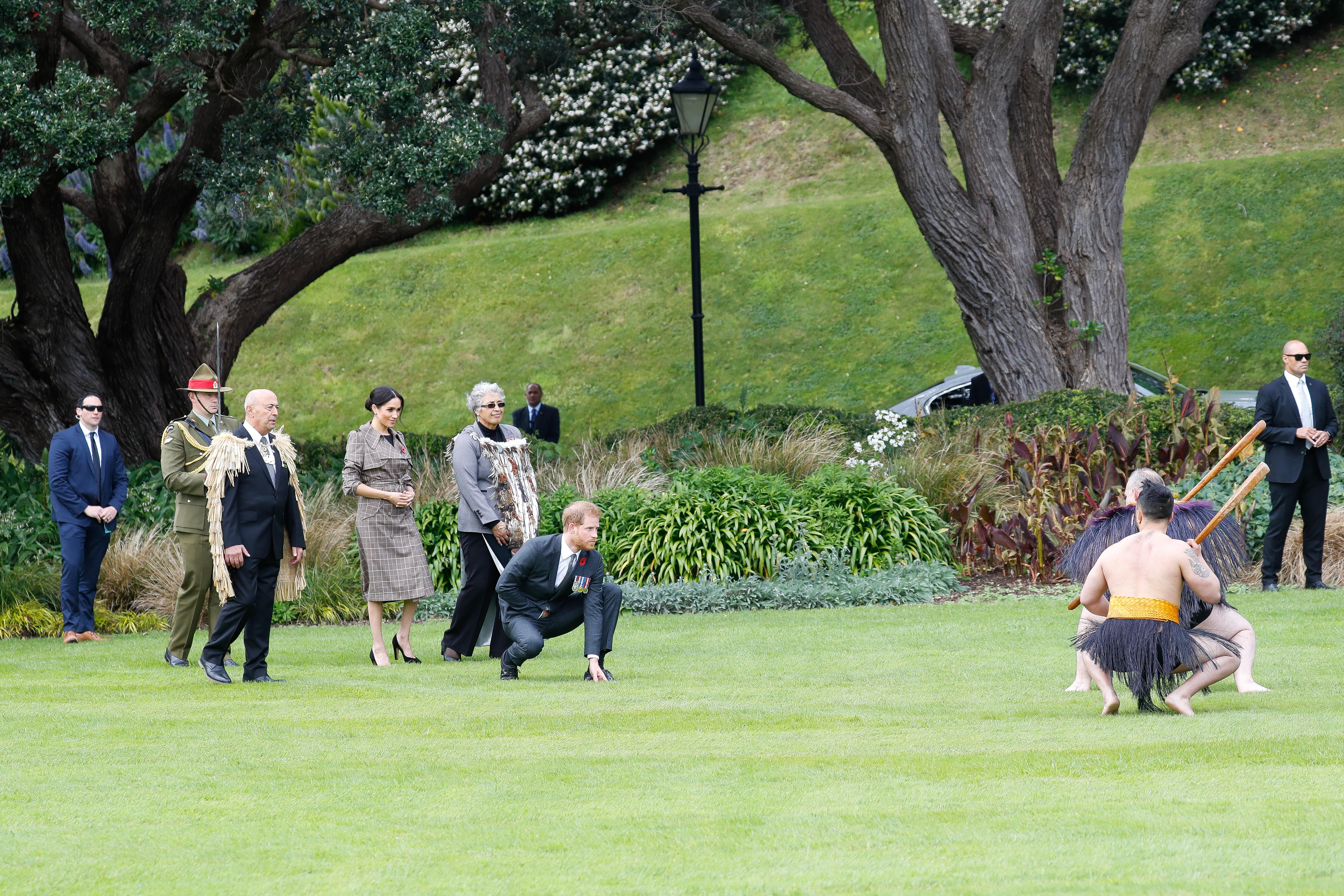 Prince Harry, Duke of Sussex and Meghan, Duchess of Sussex attend the Official arrival at the Government House on October 28, 2018 in Wellington, New Zealand. Photo / Getty Images