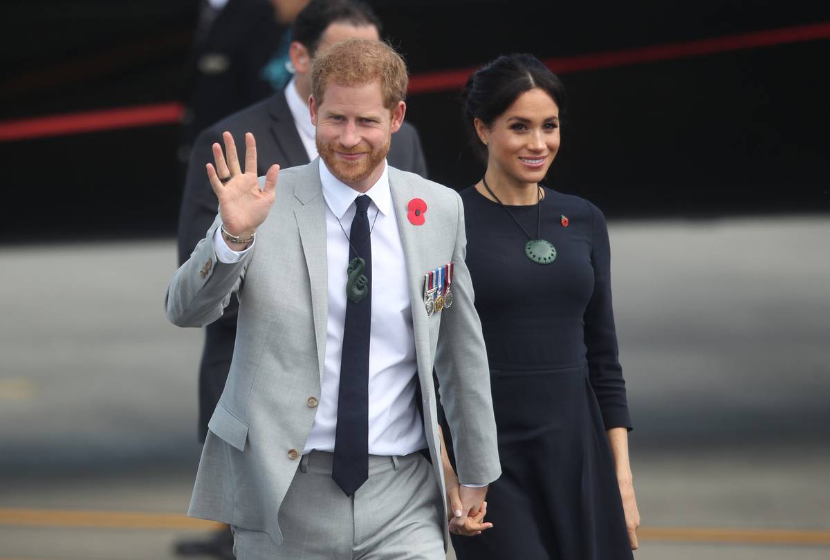 Prince Harry and Meghan Markle on their visit to NZ.jfif