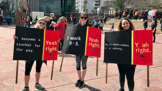Primary and secondary school teachers anticipating pay offers as they remain in talks with the Government. (Photo / Newstalk ZB)
