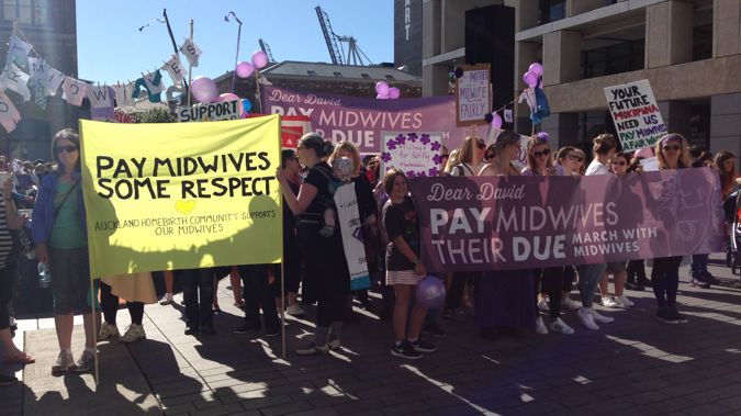 Midwives will go on two-hour work stoppages for two weeks at the end of November. (Photo / Newstalk ZB)