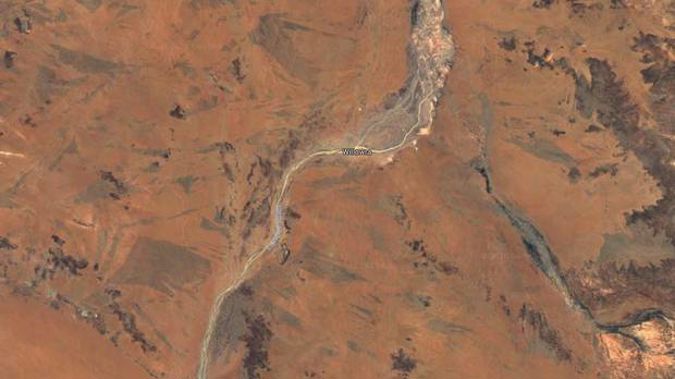 Northern Territory Police and Emergency Services are doing land and air searches of the Willowra area, 300km northwest of Alice Springs. Photo / Google Maps