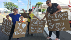 Teachers strike in Christchurch. Photo / NZME