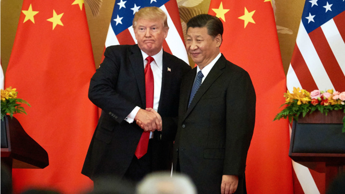 Donald Trump and Xi Jinping . Photo / Getty Images