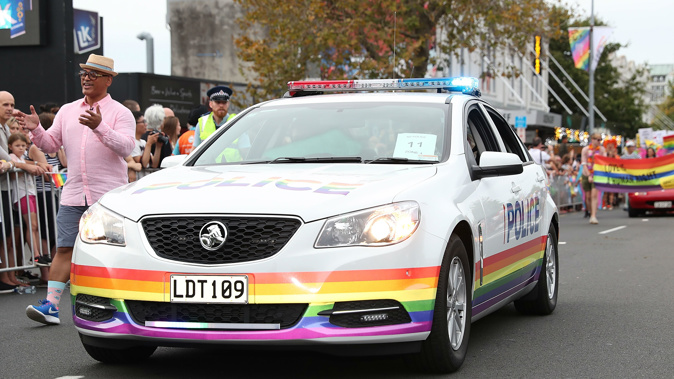 Police have been banned from the Auckland Pride Parade after some participants felt uncomfortable with their presence sparking a backlash from supporters. Photo / Steven McNicholl
