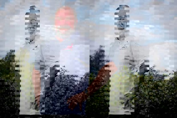 Neville Baker has been the Farmers Santa Parade Santa for the past four years. (Photo / Michael Craig)