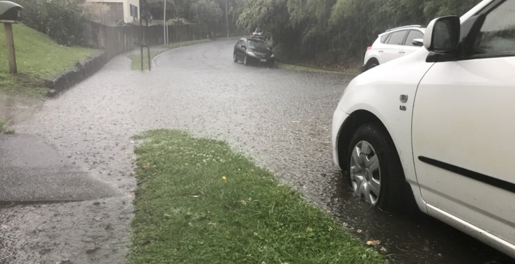 Rain is striking most parts of the country. (Photo / Twitter)
