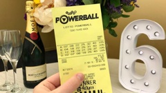 This is what a $6.3m winning Powerball ticket looks like. Photo / Lotto NZ
