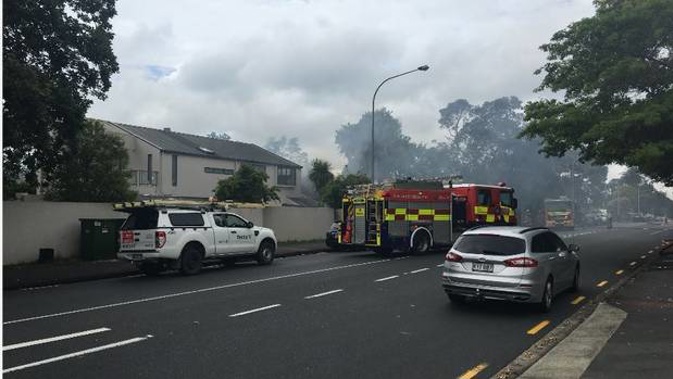 House fire on Hurstmere Rd.