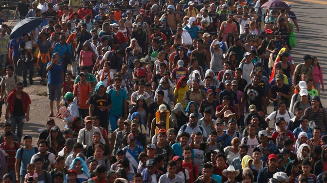 Organisers say the vests have become a sign of solidarity across Europe against globalism and mass migration. Photo / AP