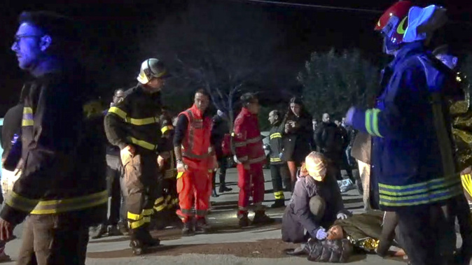 13 of those injured are in a serious condition. (Photo / AP)