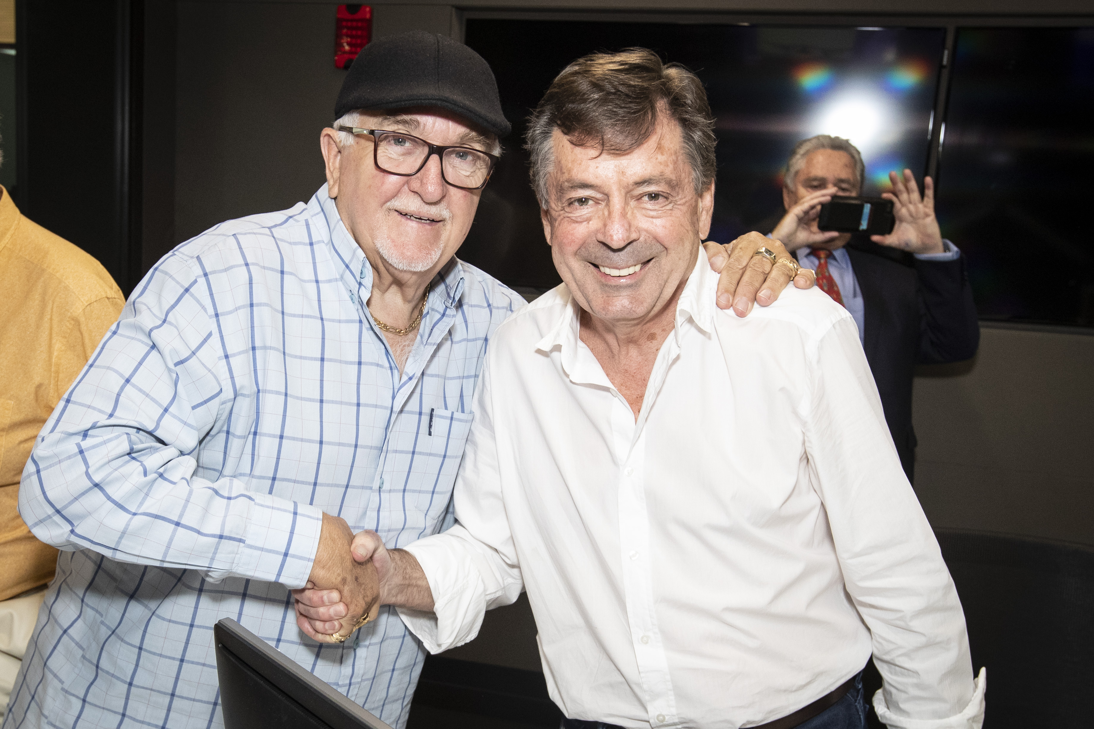 Leighton with long time friend Sir Peter Leitch