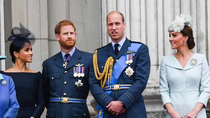 Meghan, Duchess of Sussex, Prince Harry, Duke of Sussex, Prince William, Duke of Cambridge and Catherine, Duchess of Cambridge. Photo / Getty Images