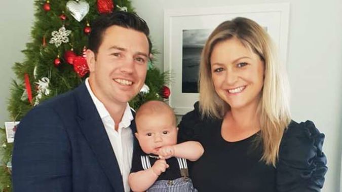 Toni, Matt and baby Lachie make it official. Photo / Instagram