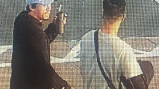 Police are keen to speak to anyone who recognises these two young men, spotted at Bayfair Shopping Centre in Mount Maunganui on December 5. Photo / NZ Police
