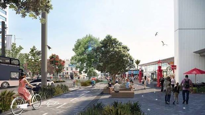 Auckland Transport's plans for Quay St. (Photo / Supplied)