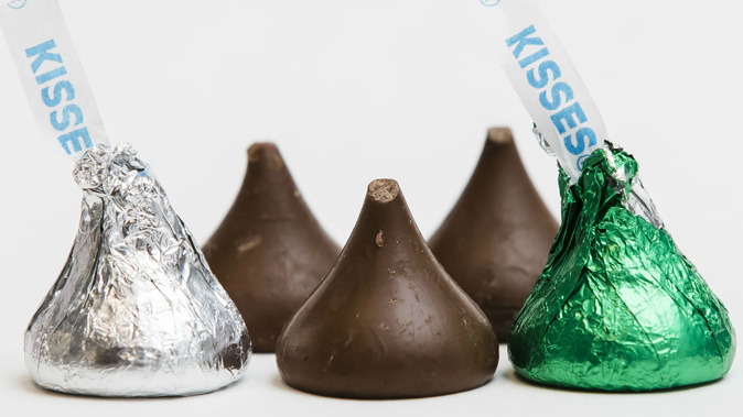 The tipless Hershey's Kisses are causing a stir. (Photo / AP)
