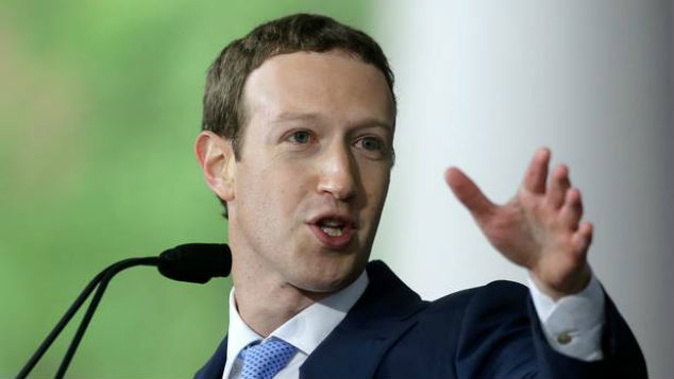 Mark Zuckerberg dropped US$23 billion as Facebook careened from crisis to crisis. Photo / AP