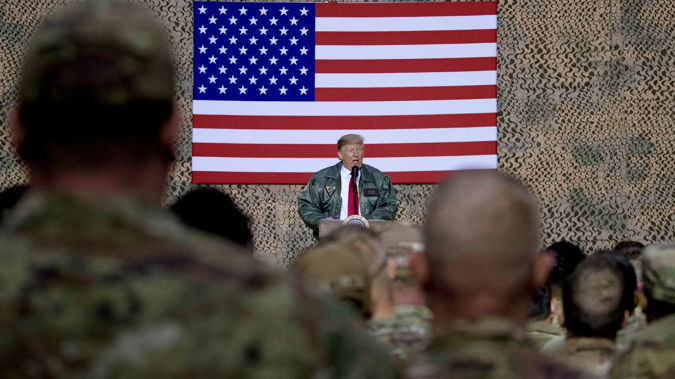 Donald Trump's trip was supposed to be secret. (Photo / AP)