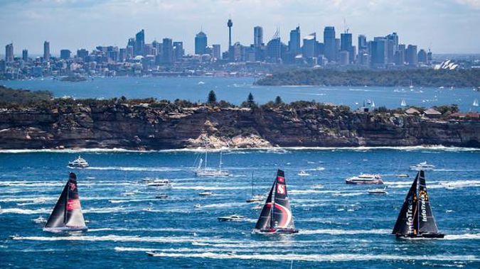 Sydney has had hot weather for a week. Yachts in the Sydney Hobart yacht race on Boxing Day. Photo / AP file