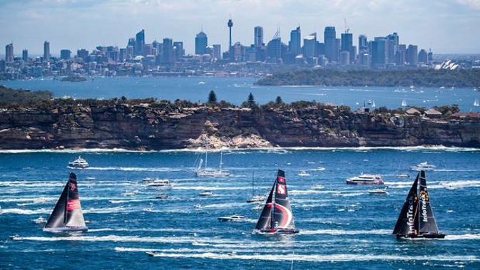 Sydney has had hot weather for a week. Yachts in the Sydney Hobart yacht race on Boxing Day. Photo / AP file