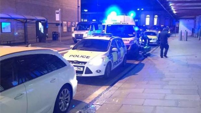 One person has been arrested after the stabbing. Photo / Twitter, BBC