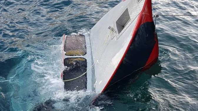 The boat sank in just one minute. (Photo / Supplied)