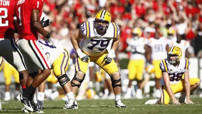 Matt Branch was an offensive lineman at LSU from 2008-2011. Photo / Getty Images