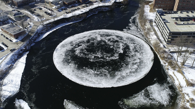 The disc has attracted attention from local residents. (Photo / AP)
